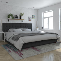 Audrey upholstered low on sale profile platform bed